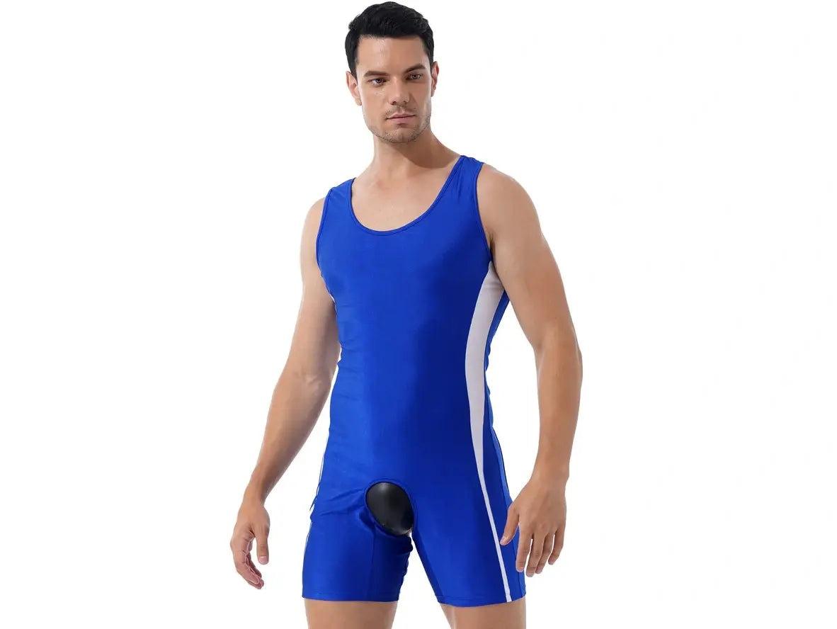 Gay Bodysuits | Sleeveless Open Crotch Open Butt Bodysuit