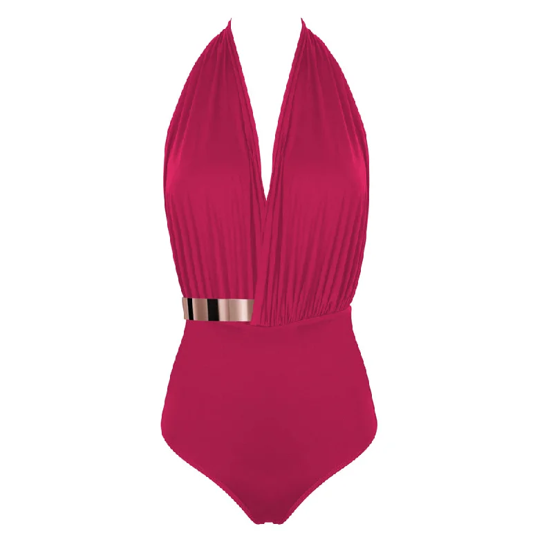 ST. TROPEZ II Swimsuit - STUDIO EDITION ROSÉGOLD/ BLACK METALLIC - Pink Cereja