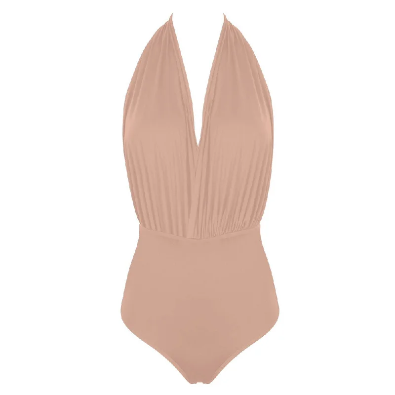 Women's Lace - Embellished One - Pieces in Cream for a Romantic and Vintage - Inspired LookTHE ST. TROPEZ I Swimsuit - Matelasse Women's Lace - Embellished One - Pieces in Cream for a Romantic and Vintage - Inspired LookTHE ST. TROPEZ I Swimsuit - Matelasse
