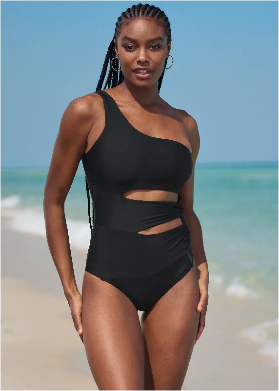 The Audrey One-Piece - Black Beauty