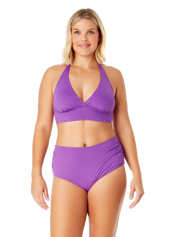 Women's Color - Blocked Swim Tops in Orange and Pink for a Vibrant Summer LookWomen's Live In Color Halter Bikini Top Women's Color - Blocked Swim Tops in Orange and Pink for a Vibrant Summer LookWomen's Live In Color Halter Bikini Top